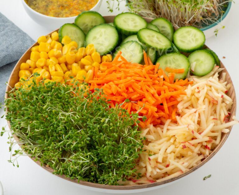 The vegan salad, macro