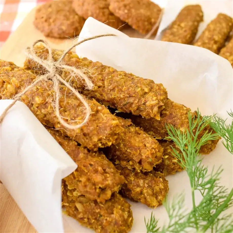 Vegan Whole Wheat Nuggets ¾ view