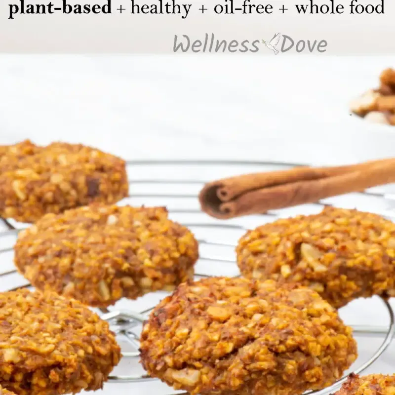 A delicious snack made with whole natural plant foods. Without any sugar or oil, this whole food, plant based cookies are a delightful way to boost your energy or enjoy a guilt-free moment of bliss! Truly nourishing, they will help you stay healthy and lose the extra weight!