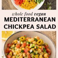 Chickpea Mediterranean Vegan Salad