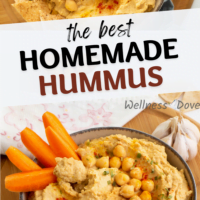 homemade vegan hummus Pinterest image