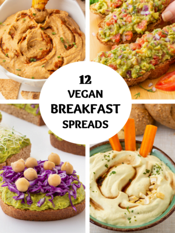 12 VEGAN BREAKFAST SPREAD RECIPES FOR SANDWICHES FEATURED IMAGE