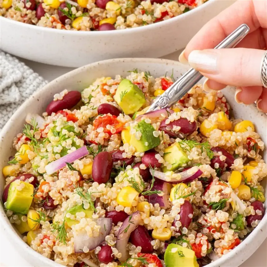 Avocado Quinoa Salad with Roasted Peppers