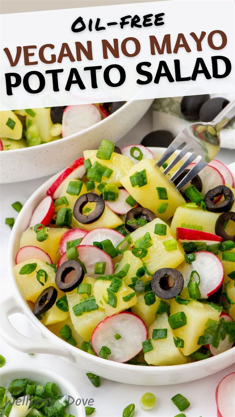 vegan no mayo potato salad pinterest image