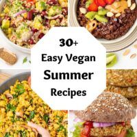 30+ summer recipes vegan pinterest image