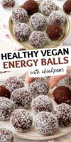 healthy vegan energy balls pinterest image