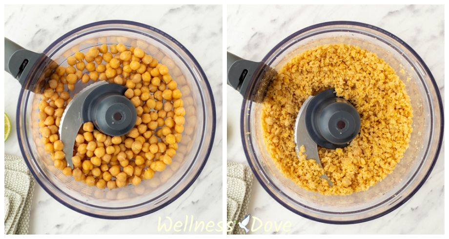 step 1 of the making of the Healthy Vegan Chickpea ‘Tuna’ Salad
