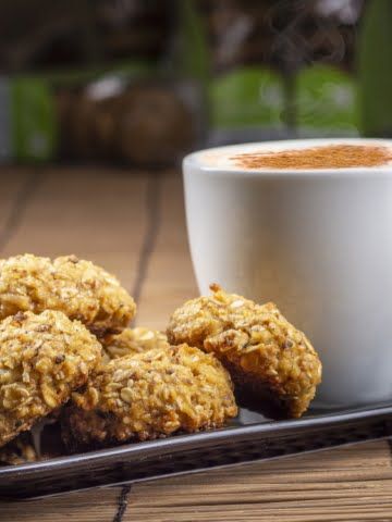 biscuits with a cup of coffee