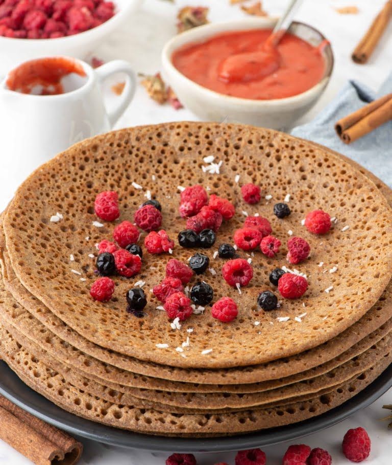 Healthy Whole Wheat Vegan Crepes