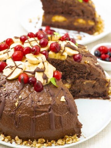 Featured image of the vegan chocolate cake