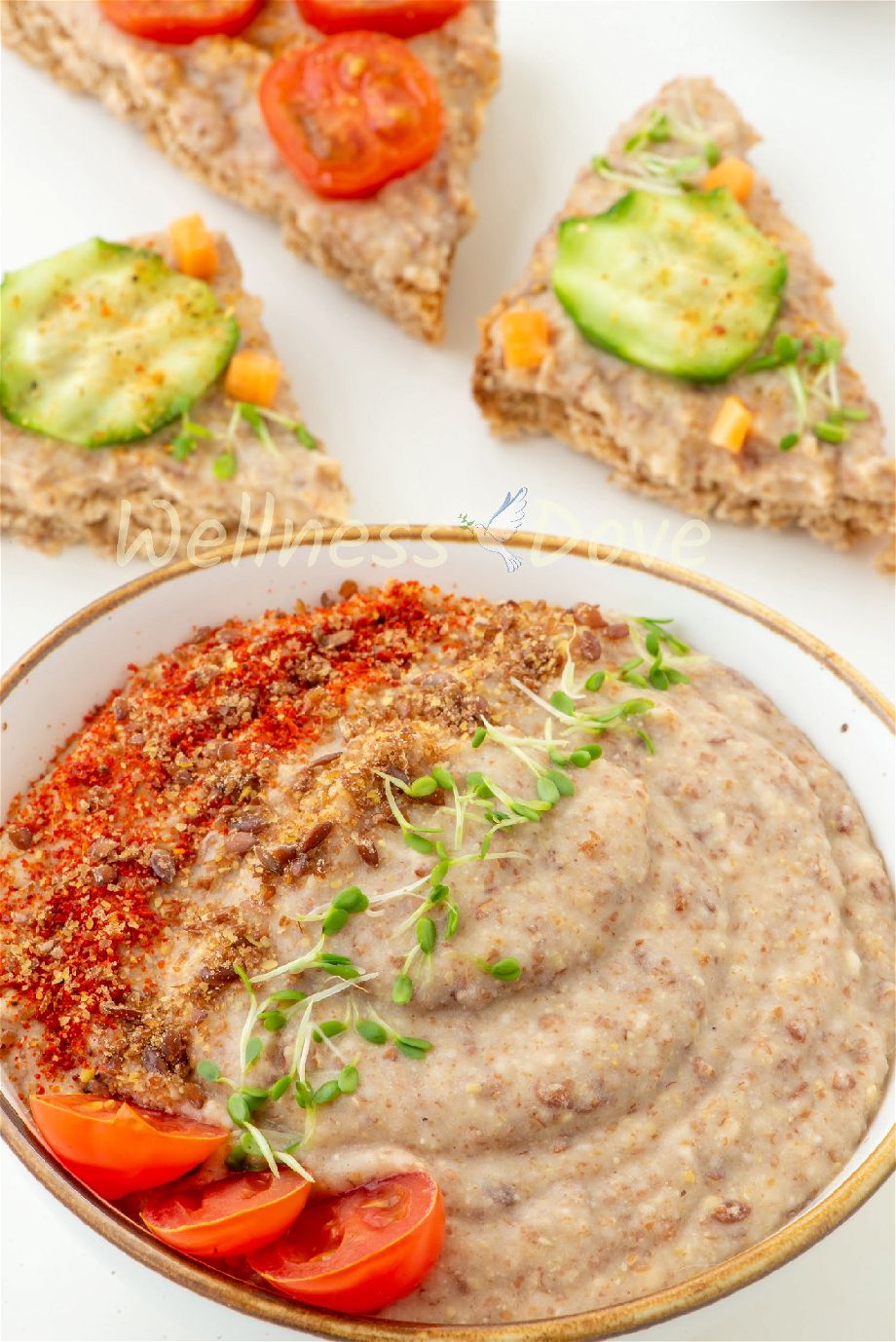 Vegan Bean Dip Recipe Close up