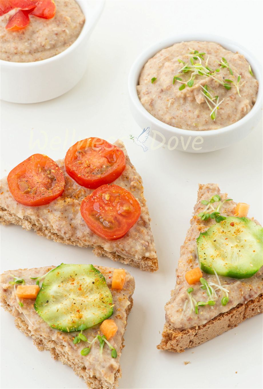 Vegan Bean Dip Recipe Sandwiches