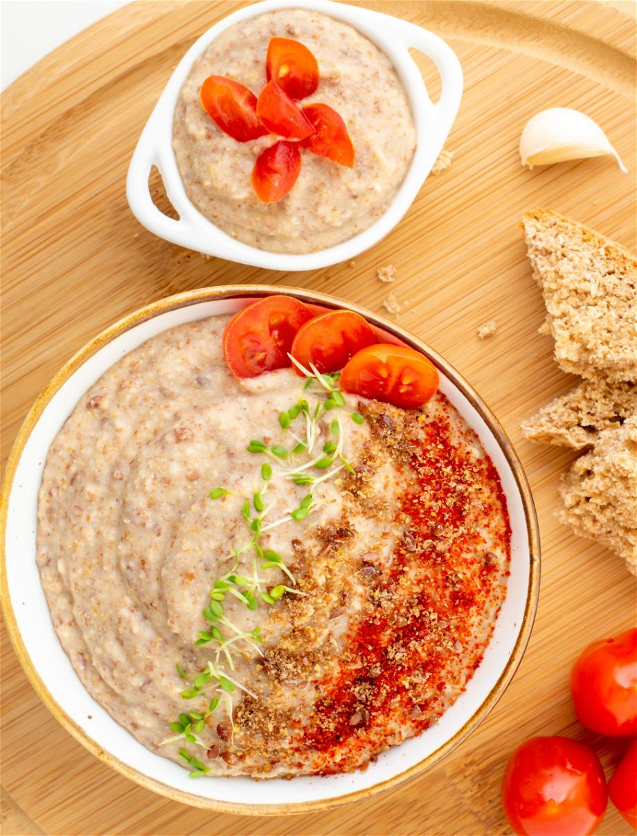 Vegan Bean Dip Recipe Overhead