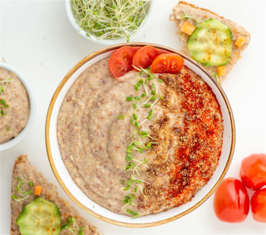 Vegan Bean Dip Recipe Overhead 