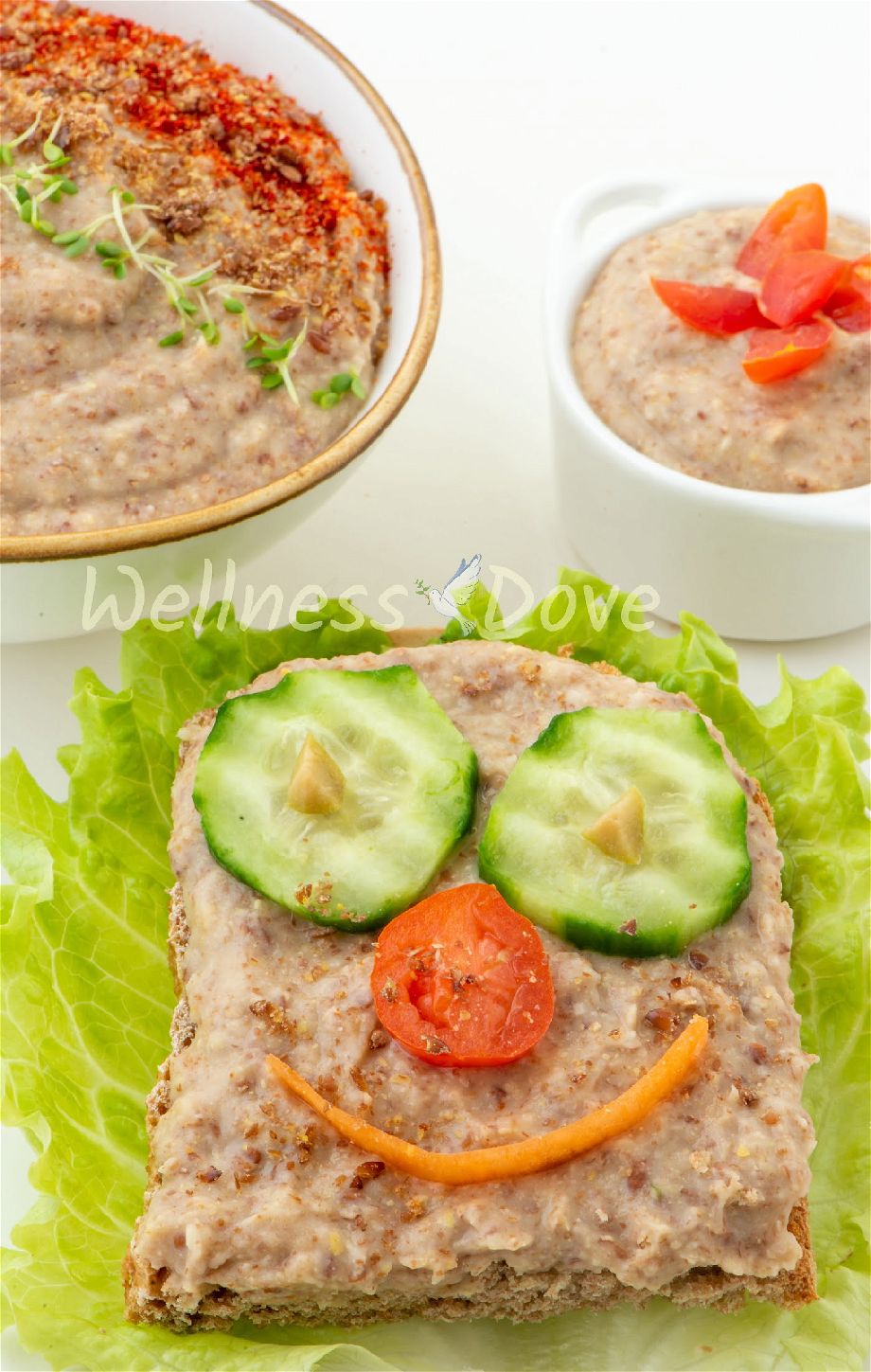 Vegan Bean Dip Recipe Sandwich