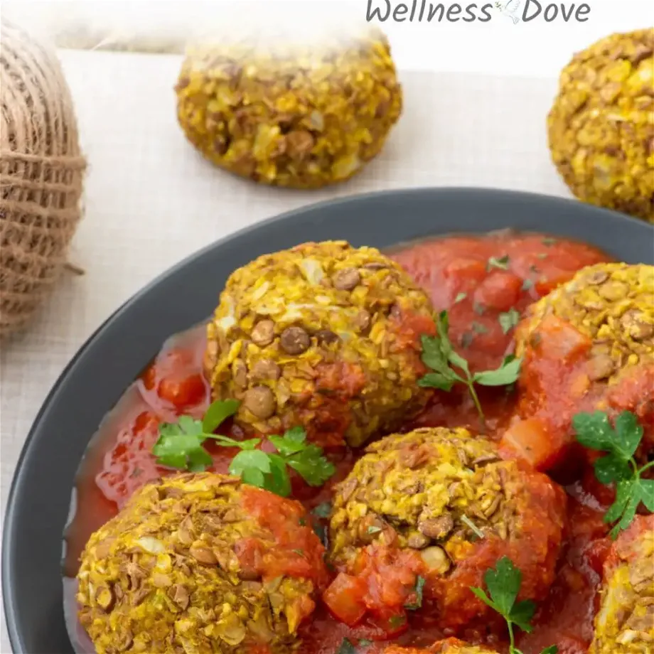 vegan lentil meatballs