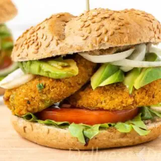 vegan quinoa burger