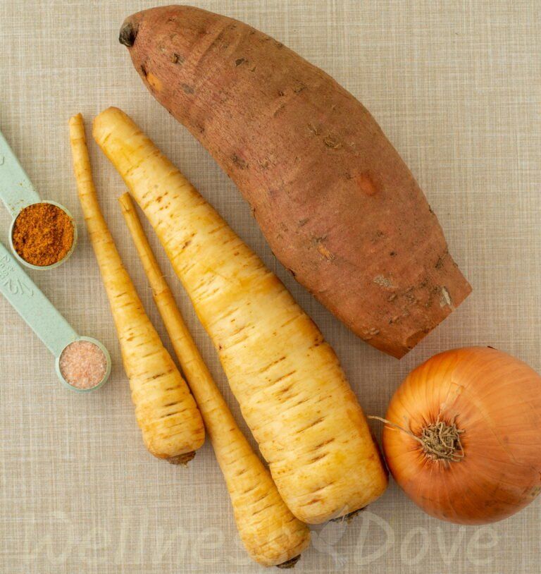 parsnip soup ingredients shot