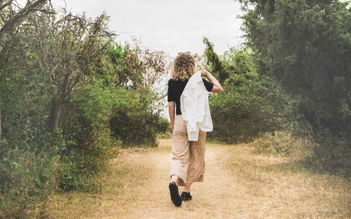 Woman Walking for Weight Loss