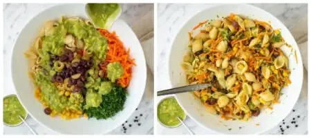 creamy,vegan,pasta salad,avocado