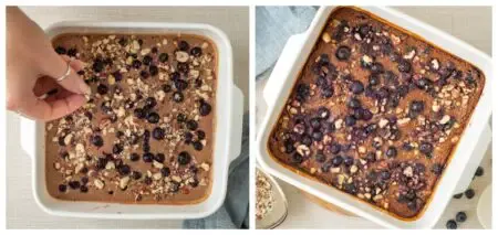 baked oatmeal,blueberries,baked oatmeal with blueberries