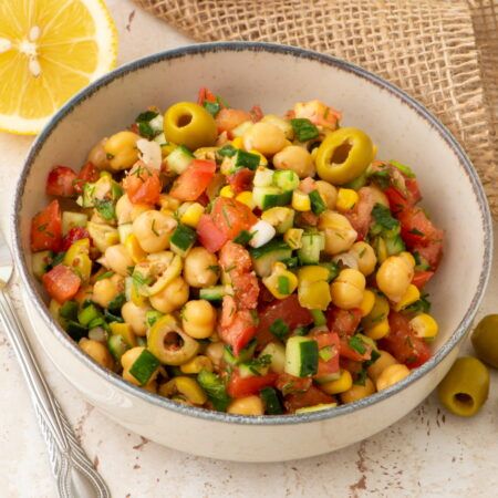 Chickpea Mediterranean Salad