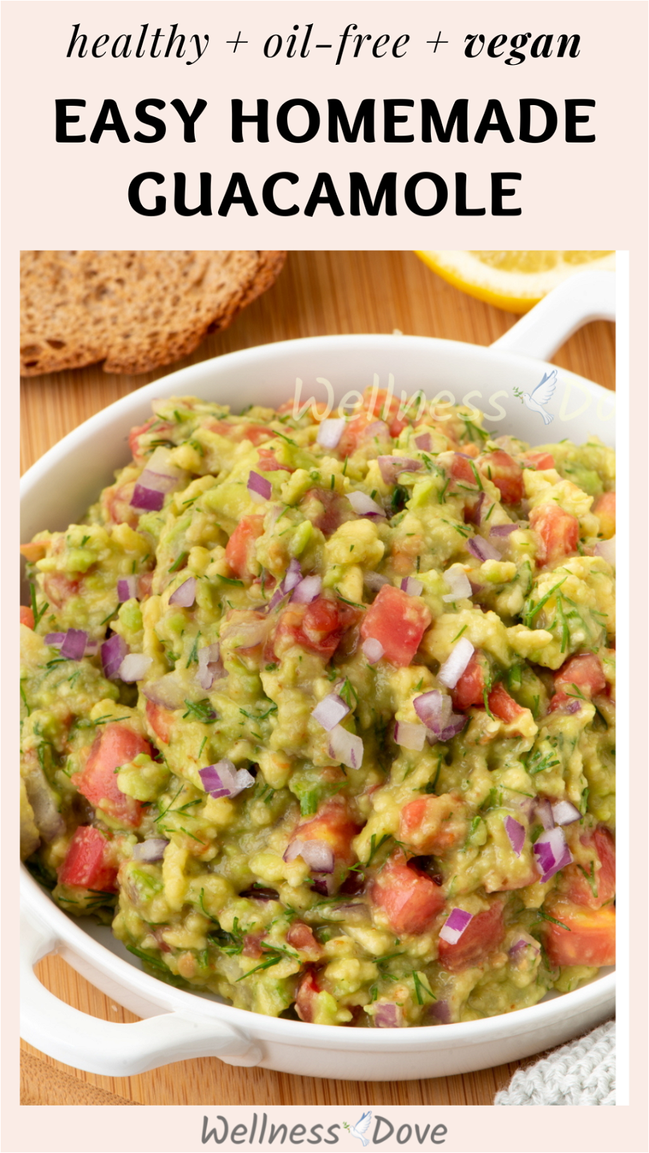 Easy Homemade Guacamole - Healthy, Vegan & Oil-free