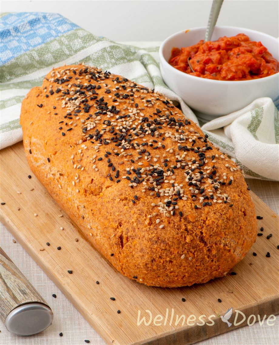 Vegan Lentil Bread Gluten free WellnessDove vegan-lentil-bread-gluten-free-wellnessdove