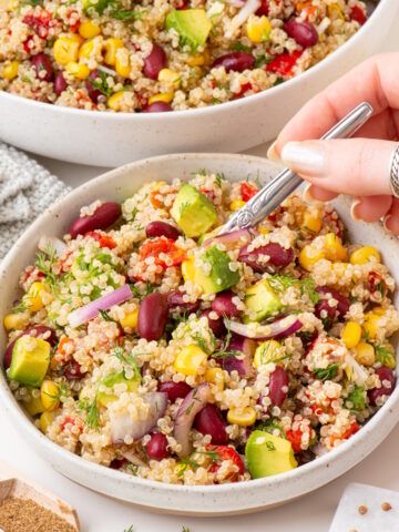 Avocado Quinoa Salad with Roasted Peppers