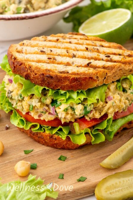 Healthy Vegan Chickpea ‘Tuna’ Salad | WellnessDove