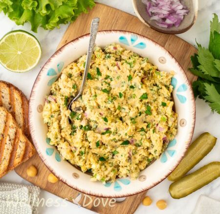 Healthy Vegan Chickpea ‘Tuna’ Salad | WellnessDove
