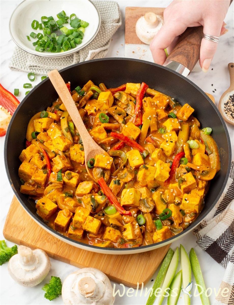 Vegetable Tofu Stir Fry | Vegan Oil-free