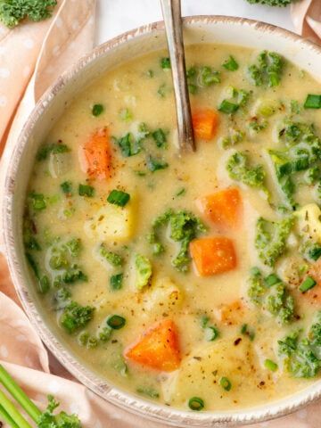 Kale Potato Vegan Soup Featured Image