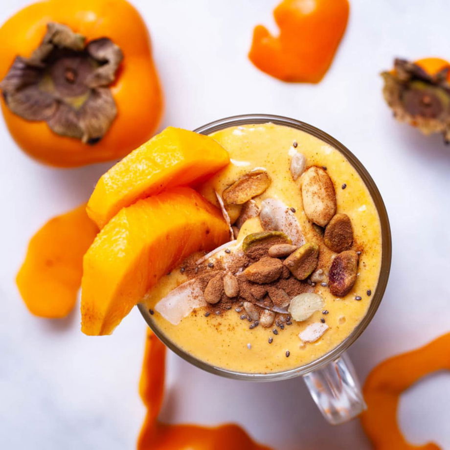 Easy Creamy Persimmon Smoothie - My Chef's Apron