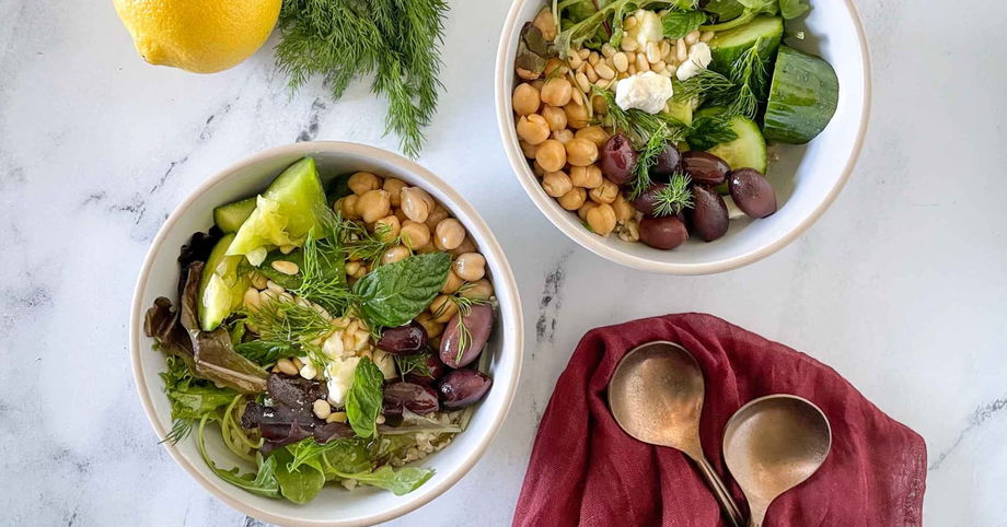 Mediterranean Grain Bowls - Two Cloves Kitchen - twocloveskitchen.com