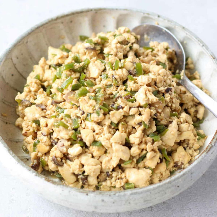 Easy Vegan Tofu Scramble With Miso Paste - Chef JA Cooks - chefjacooks.com